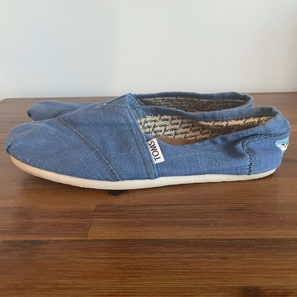 Blue Toms Slip on Shoes